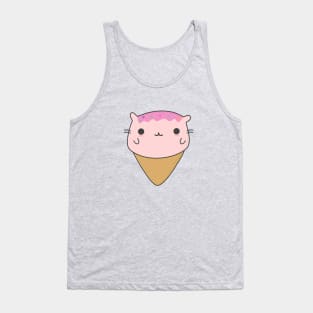 Cute Cat Ice Cream T-Shirt Tank Top